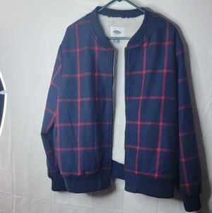 Old Navy Brand Blue and Red Checkered Jacket